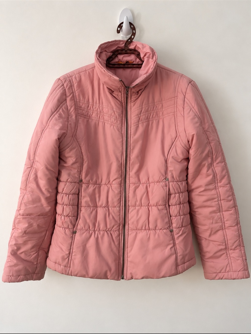 Women's Pink Quilted Packable Jacket
